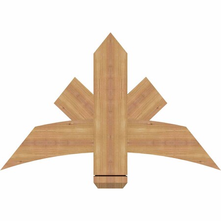 Ekena Millwork Alberta Smooth Timber Gable Bracket, Western Red Cedar, 36"W x 23"H x 1 1/2"D x 5 1/2"F, 15/12 Pitch GBW036X23X0206ALB00SWR